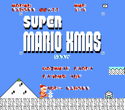 Super Mario Xmas Title Screen